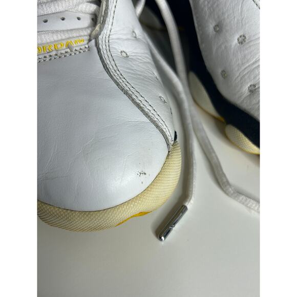 Air Jordan 13 Retro Low – White Varsity Maize Gold Black – Size 9 (2005) OG Pair - Picture 2 of 8